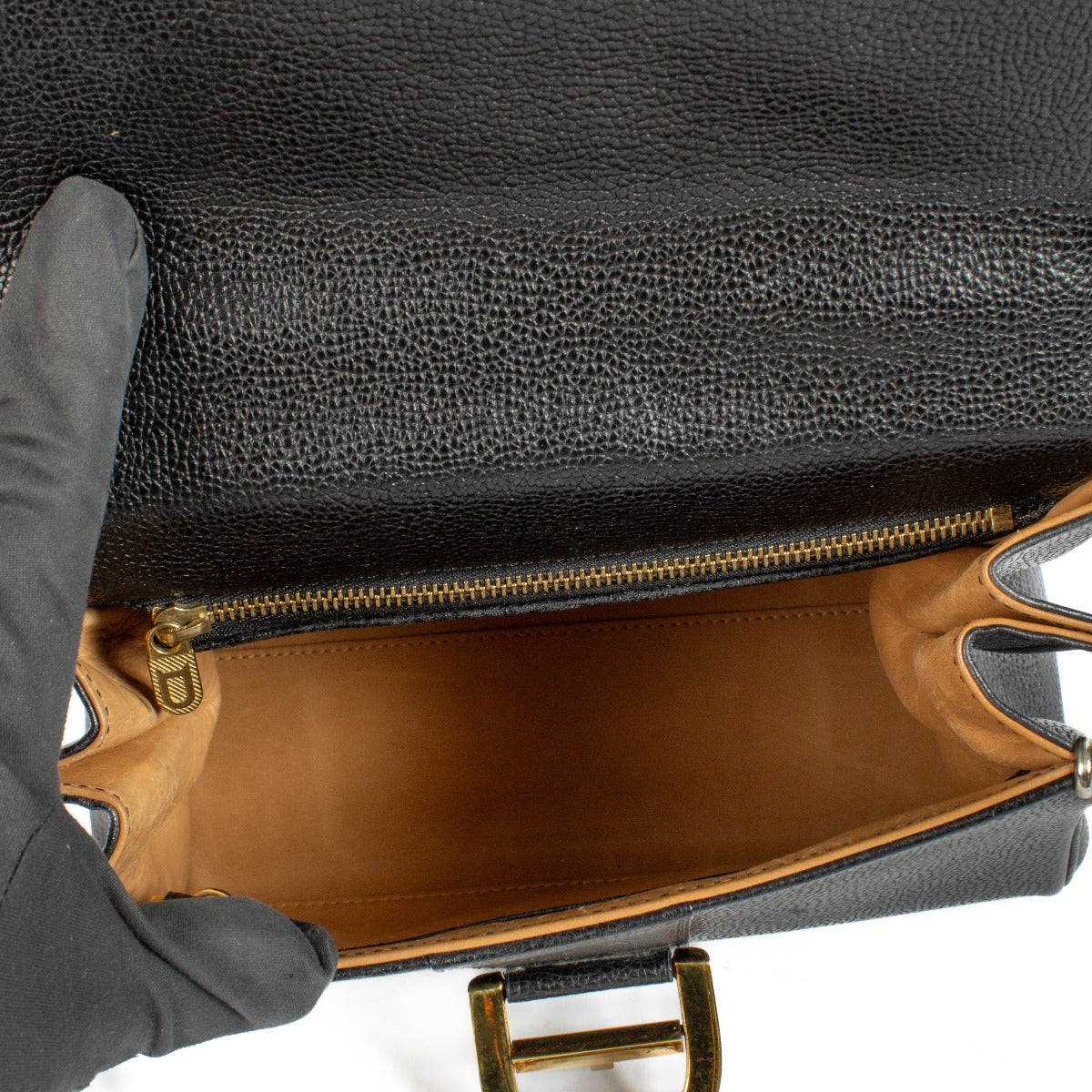 Delvaux Black Leather Brillant PM Vintage Bag