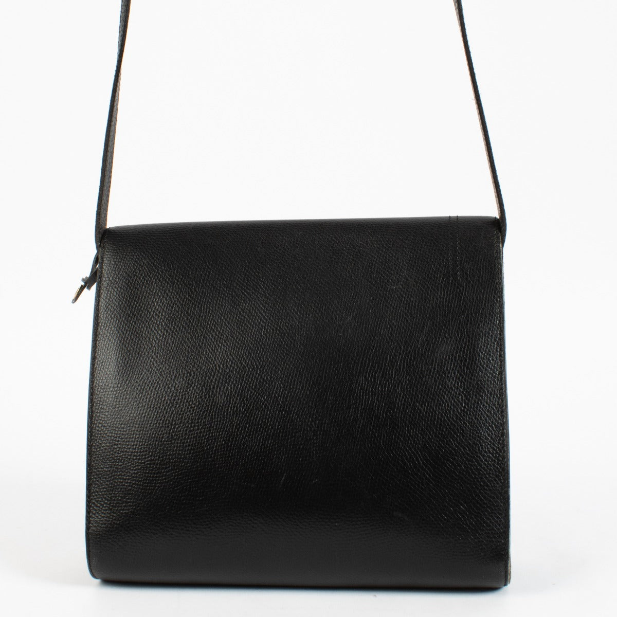 Delvaux Vintage Black Leather Diademe Crossbody Bag
