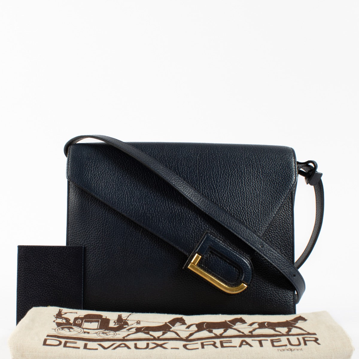 Delvaux Blue Leather Romeo Bag