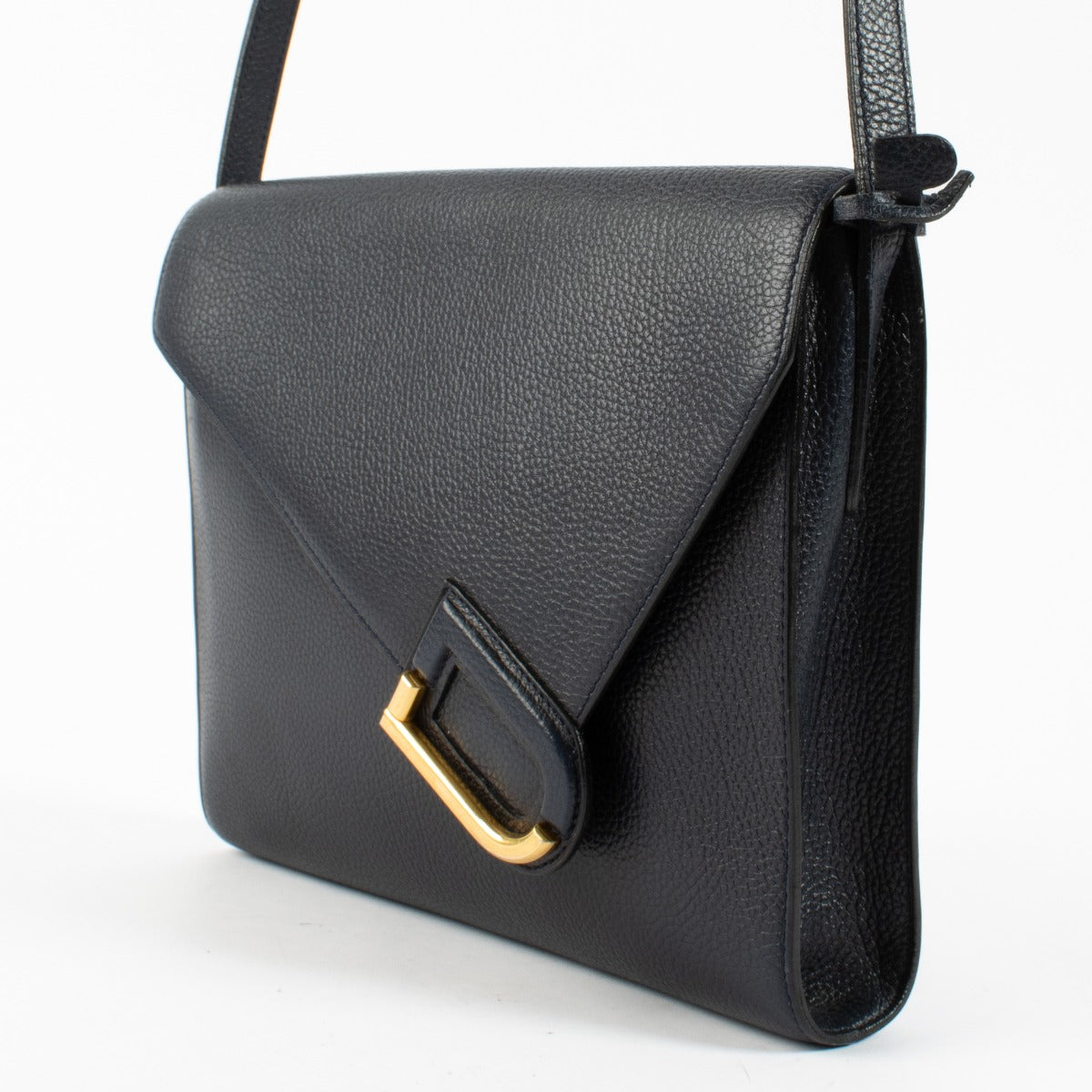 Delvaux blauwleren Romeo tas