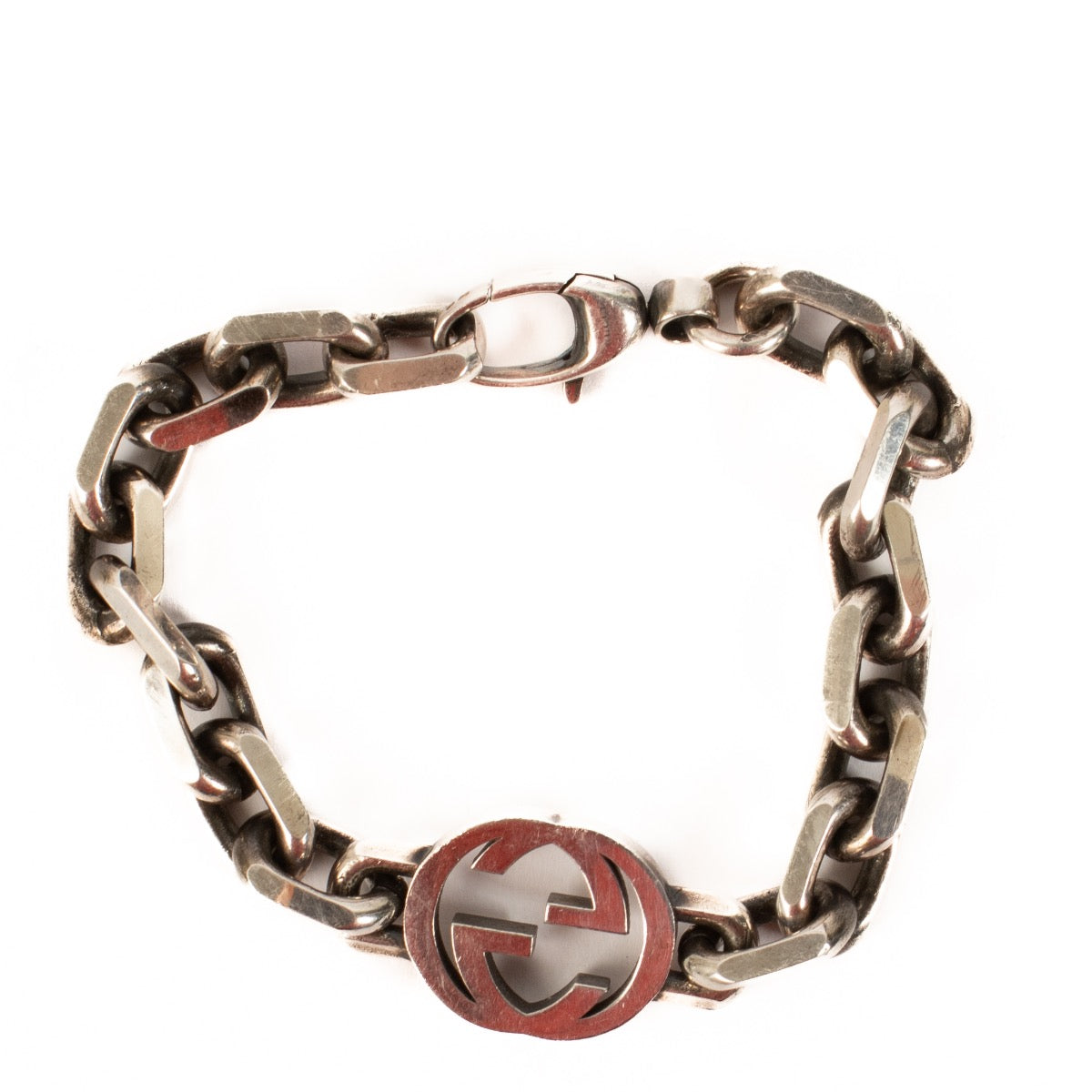 Authentic second hand Gucci Silver Interlocking G Bracelet on Labellov.com