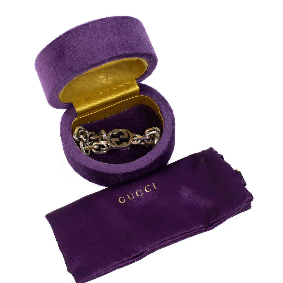 Authentic second hand Gucci Silver Interlocking G Bracelet on Labellov.com