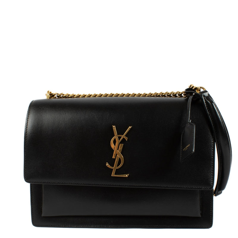 Saint Laurent Black Large Sunset Bag