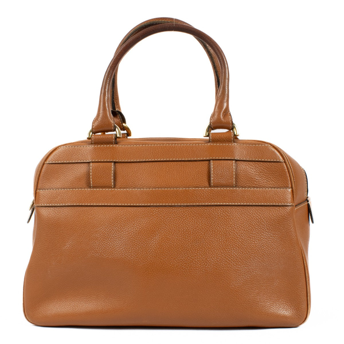 Delvaux Camel Leather Parole GM Bag