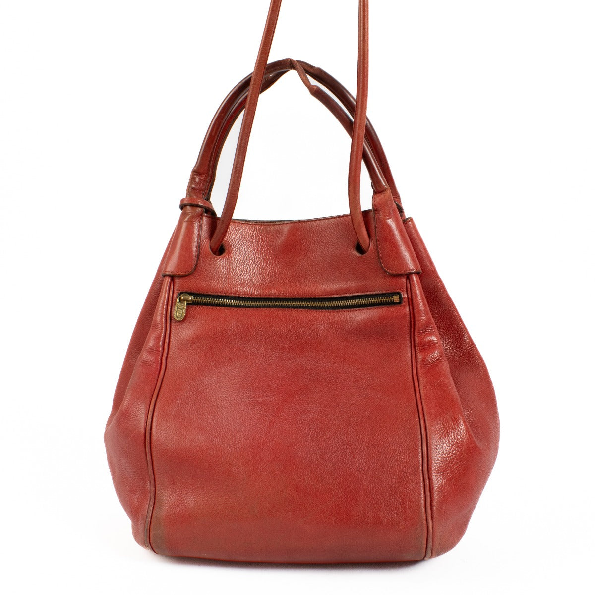 Delvaux Rode Leren Equivoque Tas