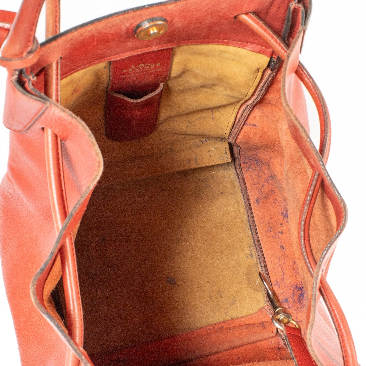 Delvaux Rode Leren Equivoque Tas