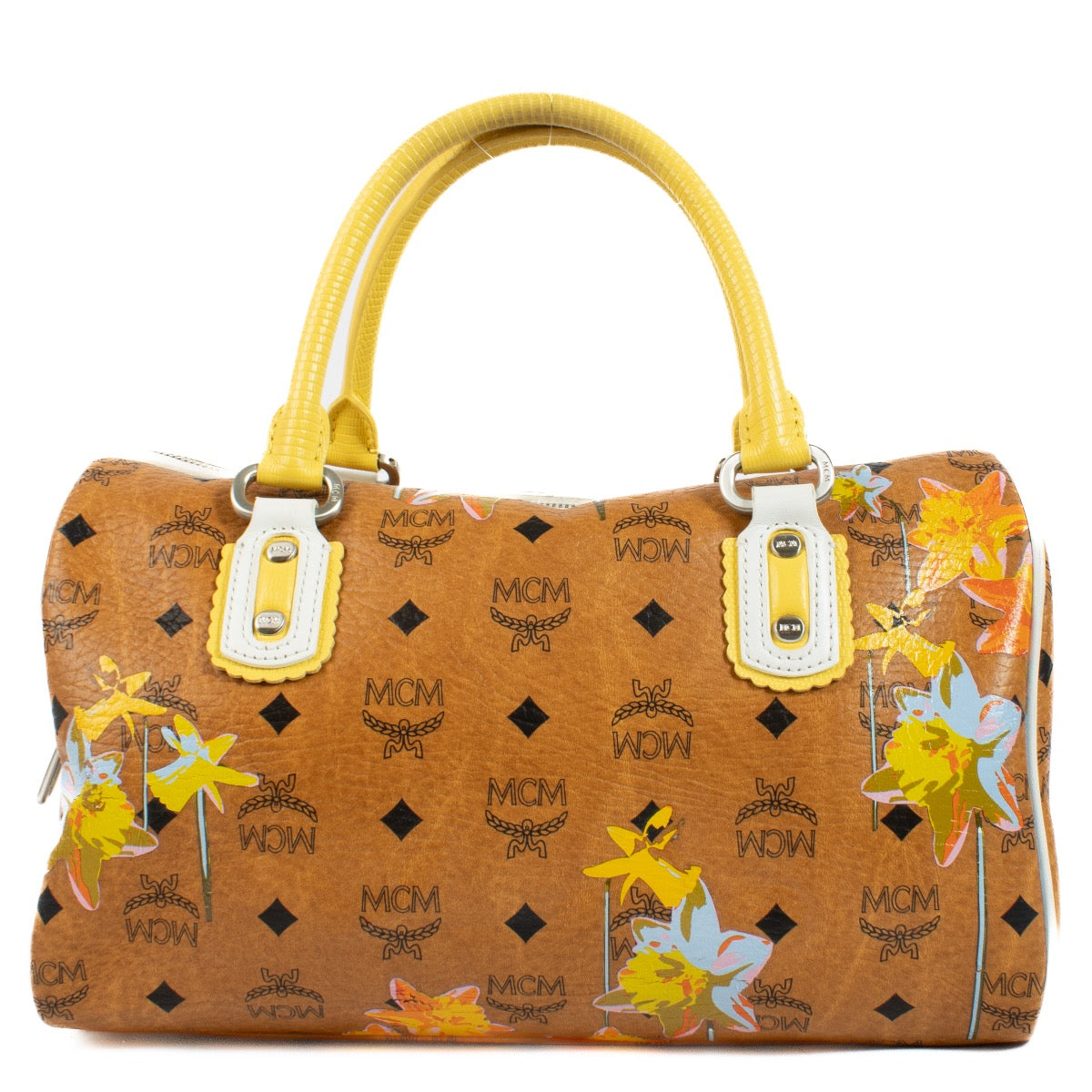 shop 100% authentic second hand MCM Flower Breeze Visetos Top Handle Bag on Labellov.com