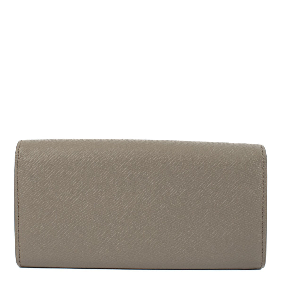 Shop safe online at Labellov in Antwerp, Brussels and Knokke this 100% authentic second hand Céline Taupe Grained Calfskin Long Flap Wallet