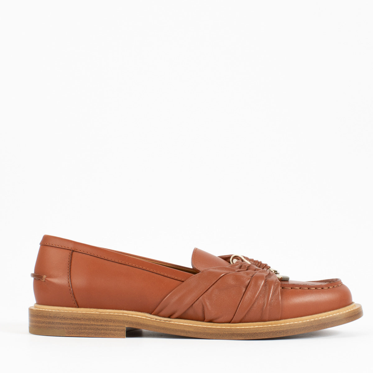 Chloé Terracotta Brown C Loafers - size 40