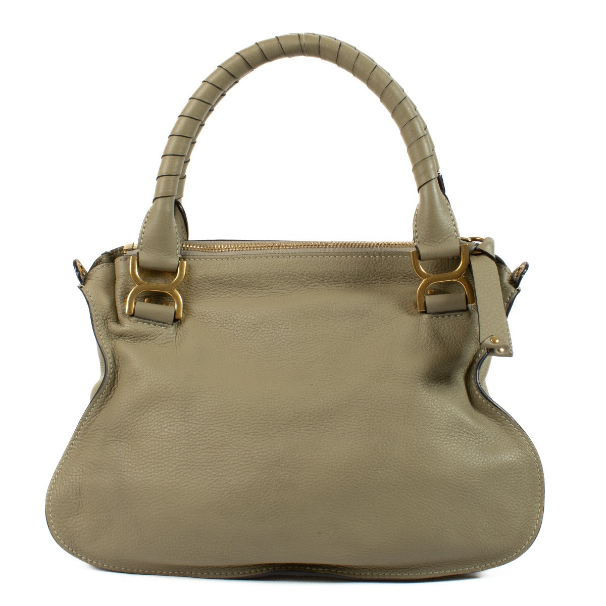 Shop safe online at Labellov in Antwerp, Brussels and Knokke this 100% authentic second hand Chloé Green Marcie Double Carry Shoulder Bag. Veilig online tweedehands authentieke Chloé Green Marcie Double Carry handtas kopen bij Labellov.