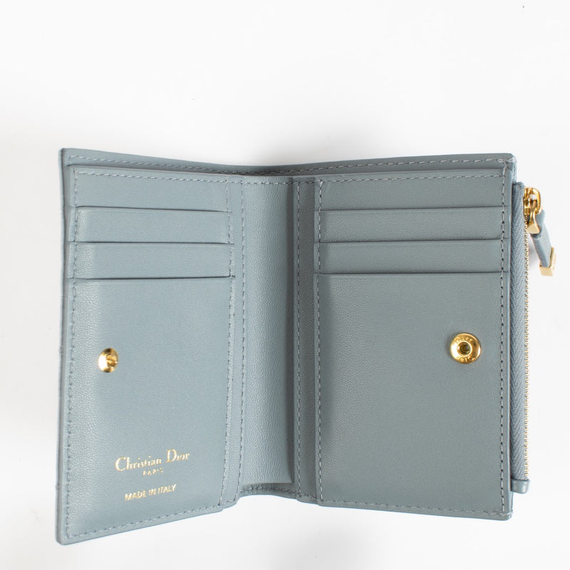 Christian Dior Cloudy Blue Dahlia Wallet