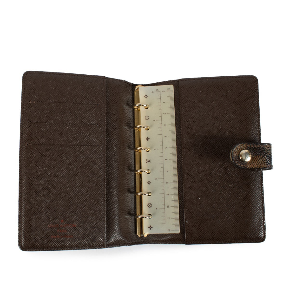 Shop 100% authentic secondhand Louis Vuitton Damier Ebene Small Ring Agenda Cover on Labellov.com
