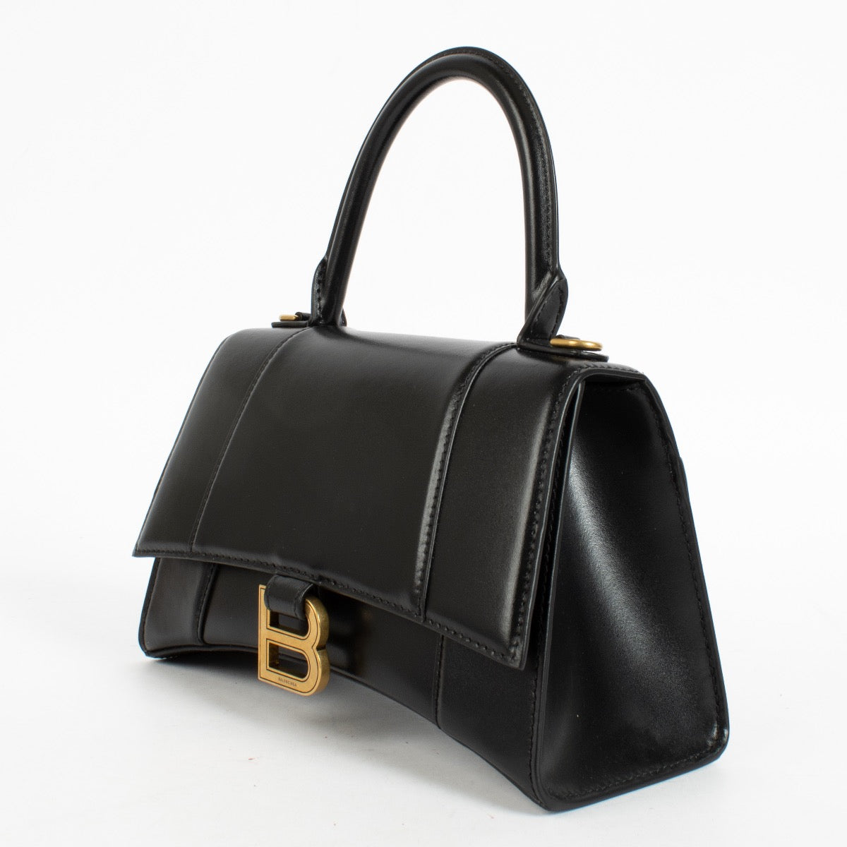 Shop the authentic Balenciaga Black Hourglass Small Bag second hand on Labellov.com.