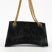 Authentic Second Hand Balenciaga Black Leather Crush Small Chain Bag on Labellov.com