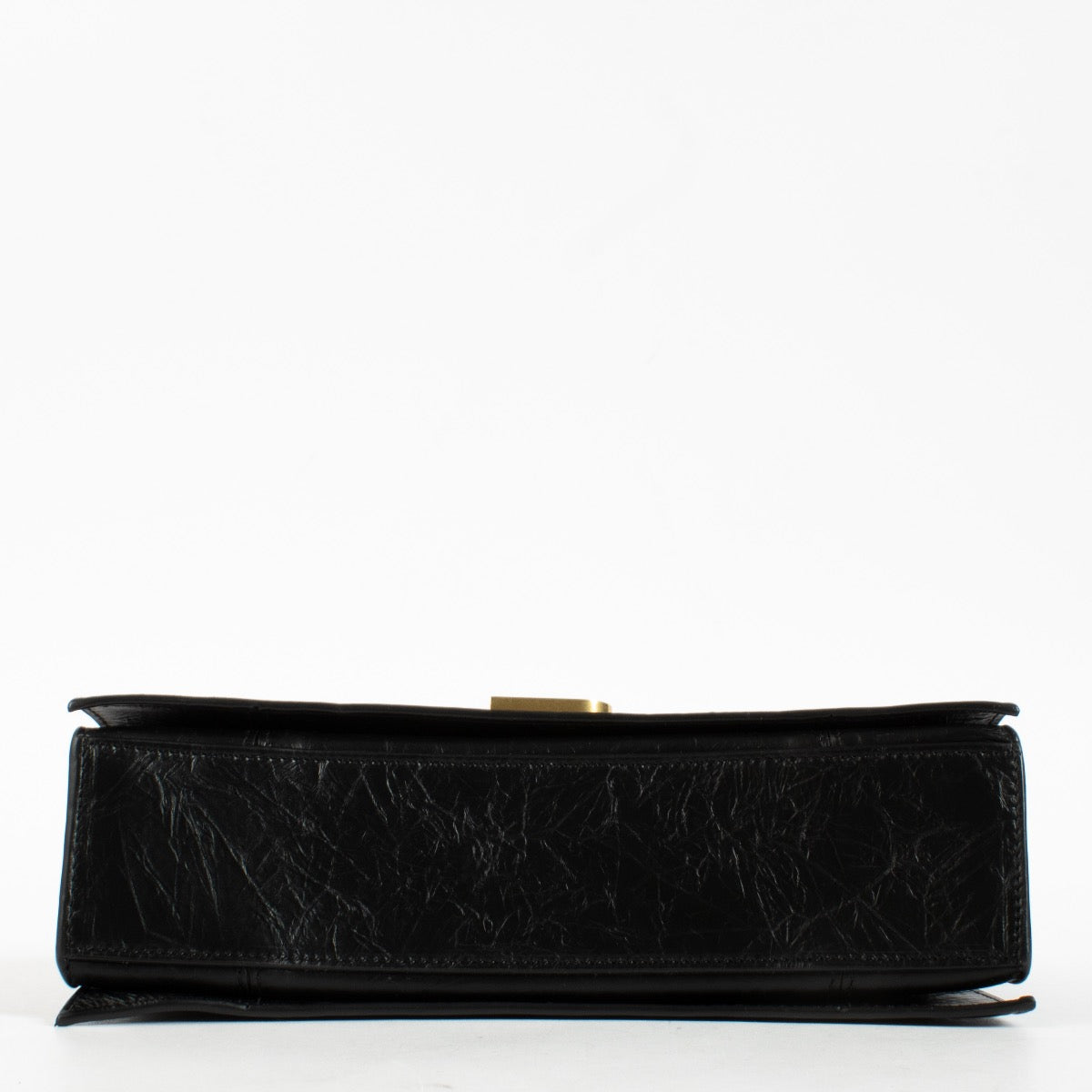 Authentic Second Hand Balenciaga Black Leather Crush Small Chain Bag on Labellov.com