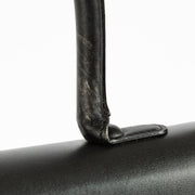 Delvaux Black Box Calf Brillant MM handbag with silver buckle at Labellov.com