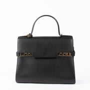 Authentic pre-loved Delvaux Black Calf Souple GM Tempête Top Handle Bag on Labellov.com