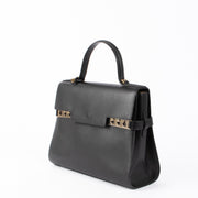 Authentic pre-loved Delvaux Black Calf Souple GM Tempête Top Handle Bag on Labellov.com