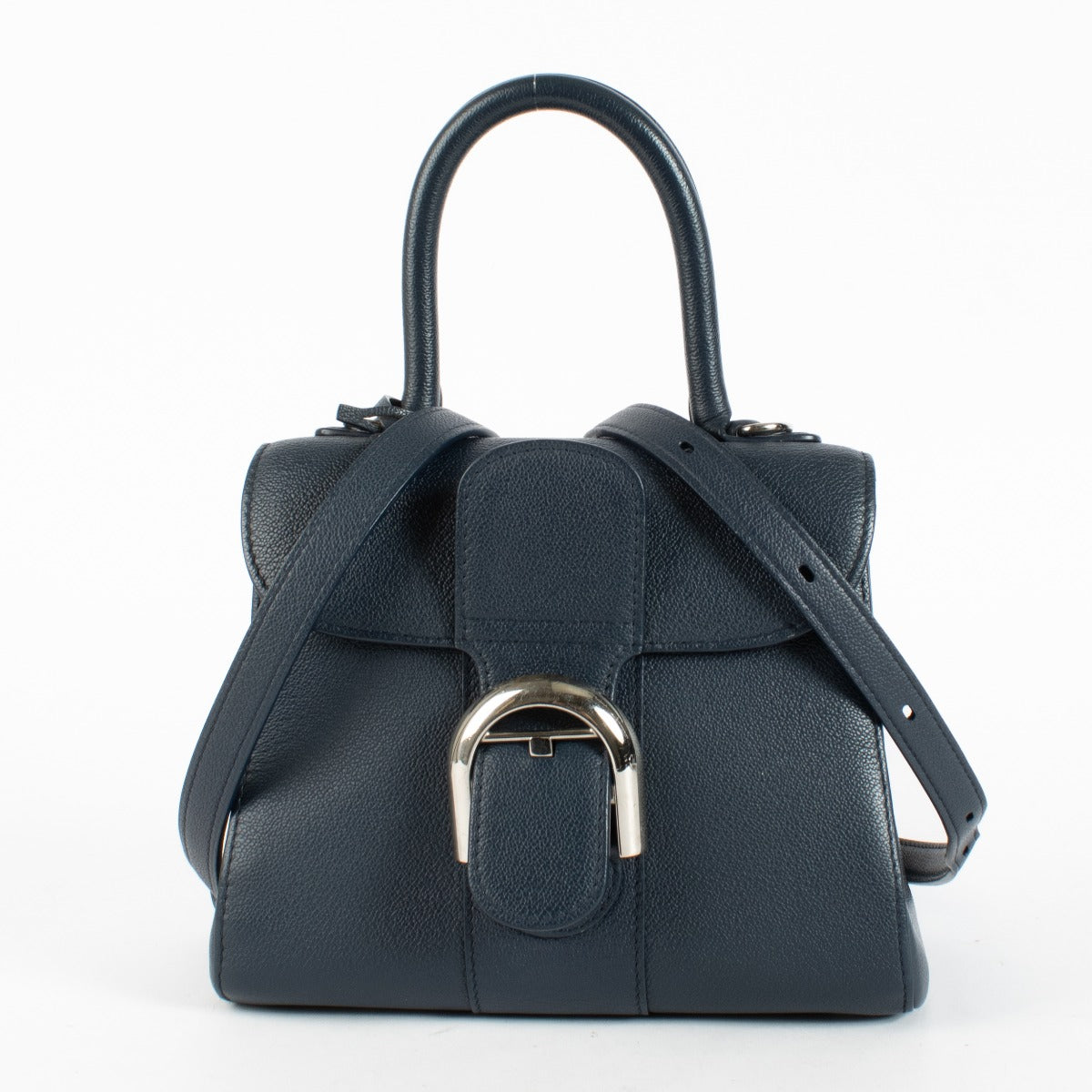 Delvaux Navy Blue Rodeo Calf Brillant Mini Bag at Labellov.com