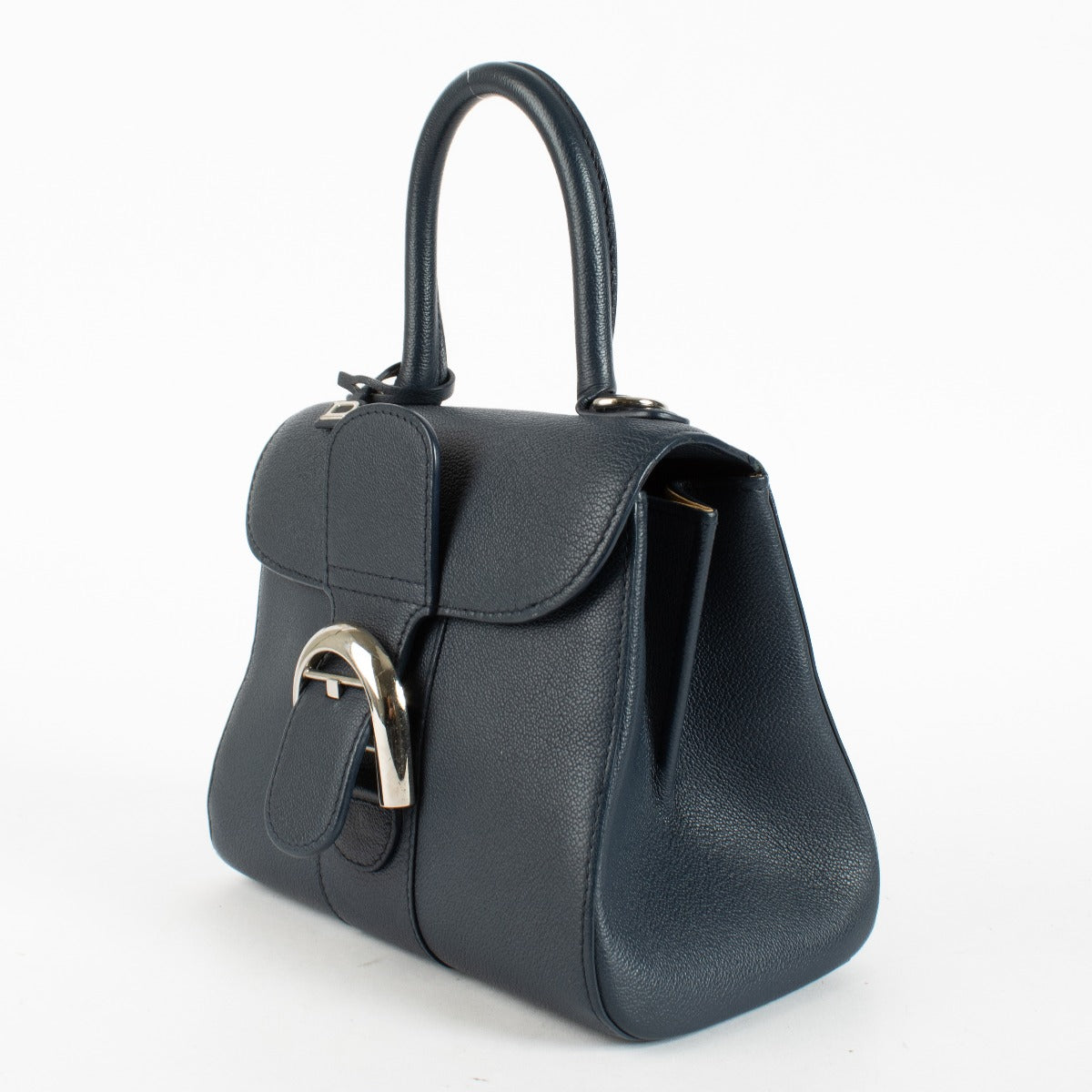 Delvaux Navy Blue Rodeo Calf Brillant Mini Bag at Labellov.com