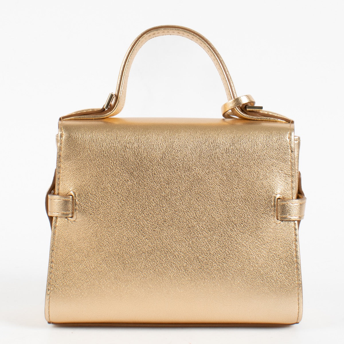 Shop this Delvaux Gold Metallic Mini Brillant Bag in very good condition. Includes dust bag and strap. Discover this iconic piece at Labellov.com
