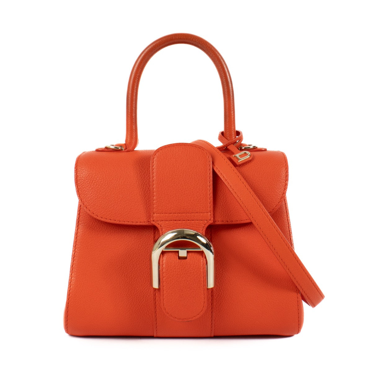 Shop safe online at Labellov in Antwerp, Brussels and Knokke this 100% authentic second hand Delvaux Paprika Sellier Brillant Mini. Veilig online tweedehands authentieke Delvaux Paprika Sellier Brillant Mini handtas kopen bij Labellov.