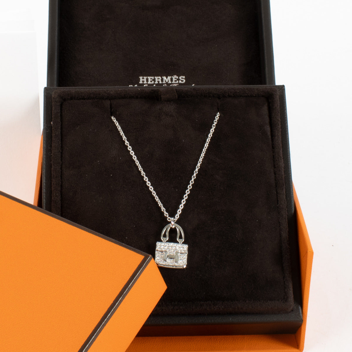 Hermès Diamonds Amulettes Constance Hanger Ketting