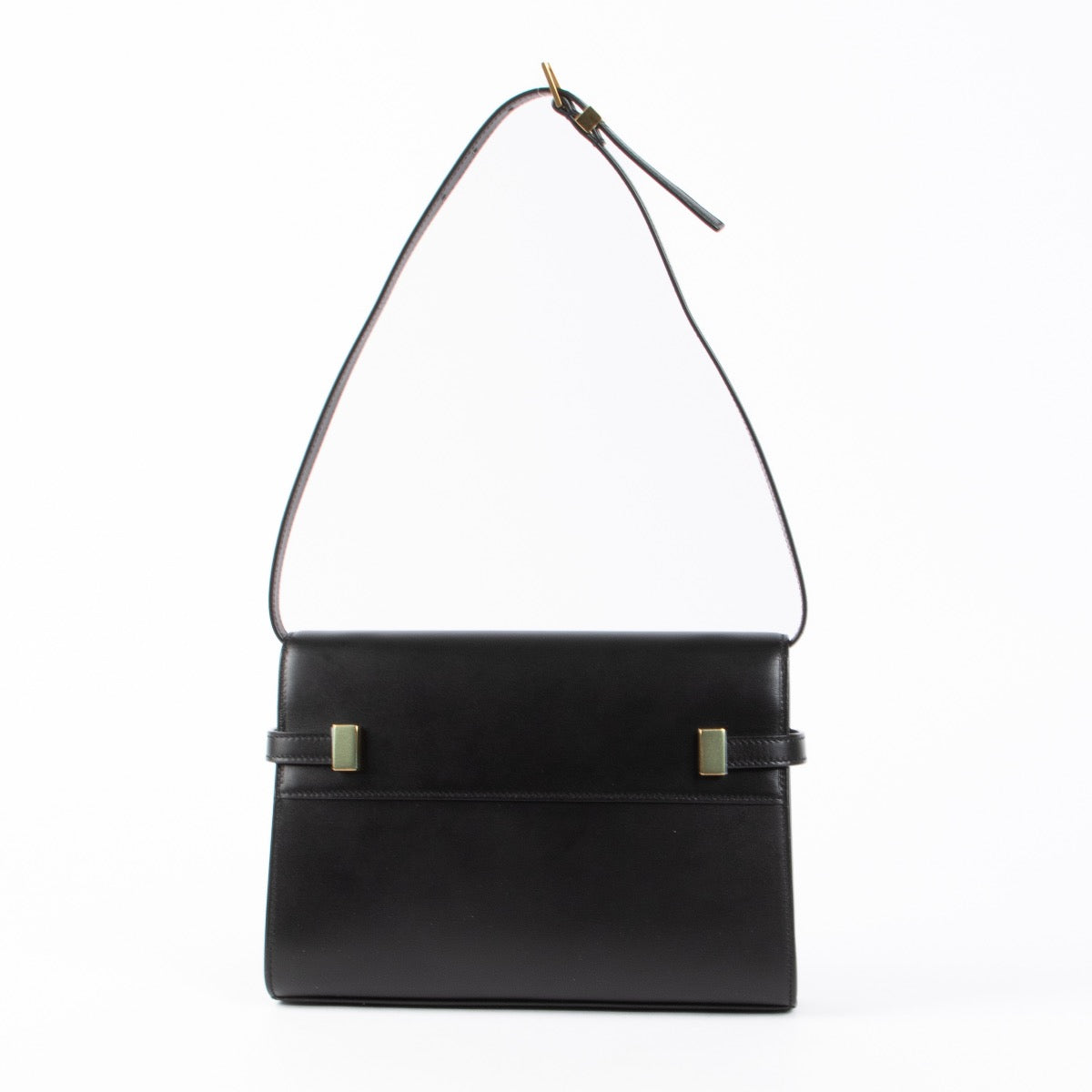 Authentic pre-loved Saint Laurent Black Manhattan Shoulder Bag on Labellov.com