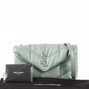 Authentic pre-loved Saint Laurent Green Loulou Puffer Crossbody Bag on Labellov.com