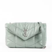 Authentic pre-loved Saint Laurent Green Loulou Puffer Crossbody Bag on Labellov.com