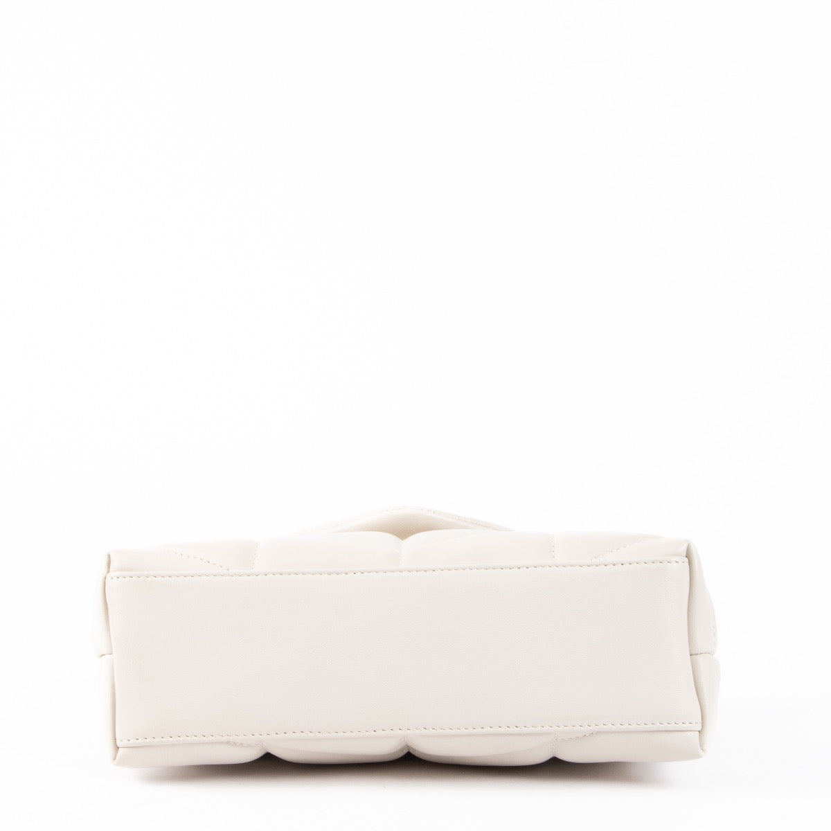 Authentic pre-loved Saint Laurent White Loulou Puffer Crossbody Bag on Labellov.com
