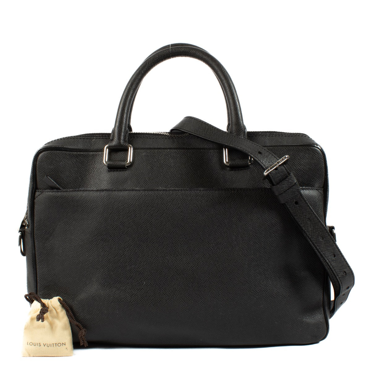 Authentic second hand Louis Vuitton Black Briefcase Top handle on Labellov.com