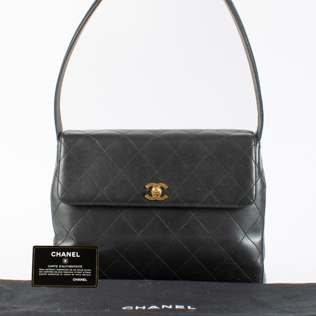 Chanel Black Quilted Flap Shoulder Bag