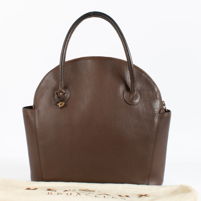 Delvaux Brown Mousson Shoulder Bag