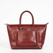 Authentic pre-loved Delvaux Burgundy Clandestin Trotteur Top Handle Bag on Labellov.com
