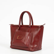Authentic pre-loved Delvaux Burgundy Clandestin Trotteur Top Handle Bag on Labellov.com
