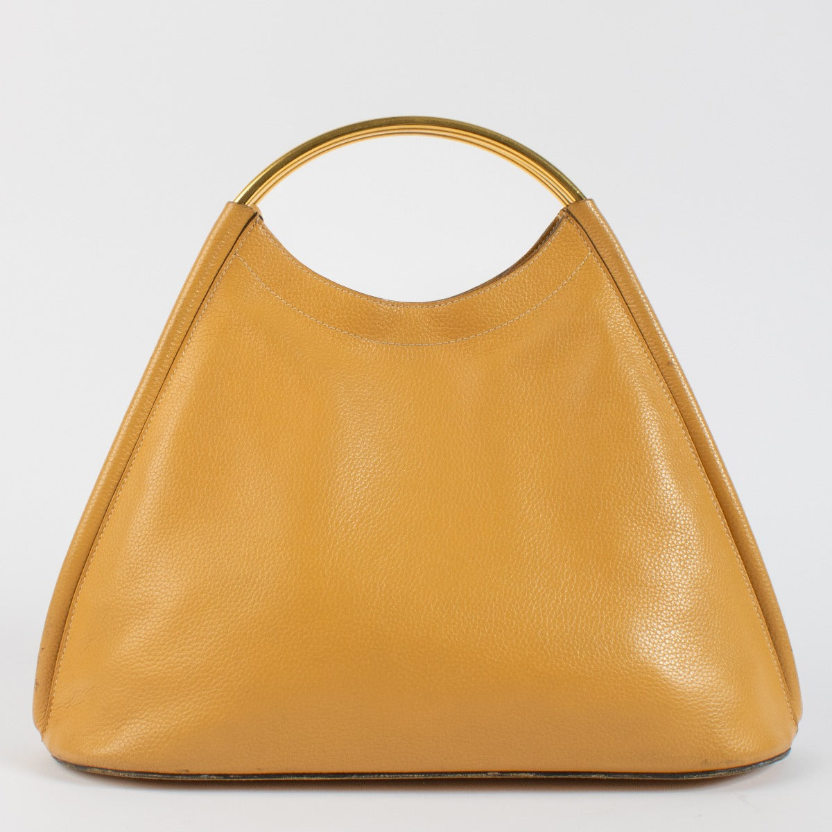Shop 100% authentic second hand Delvaux Yellow Top Handle Bag on Labellov.com
