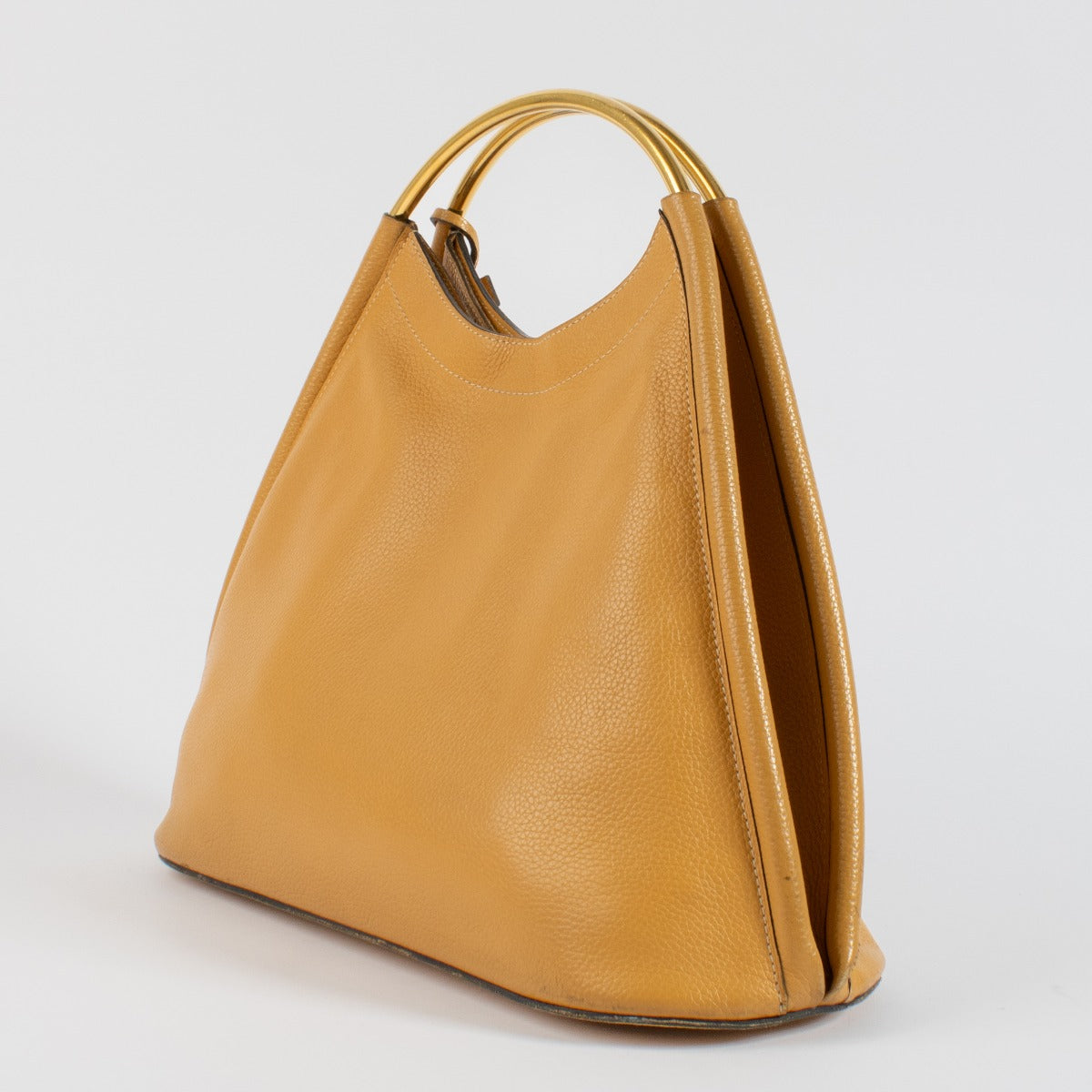 Shop 100% authentic second hand Delvaux Yellow Top Handle Bag on Labellov.com
