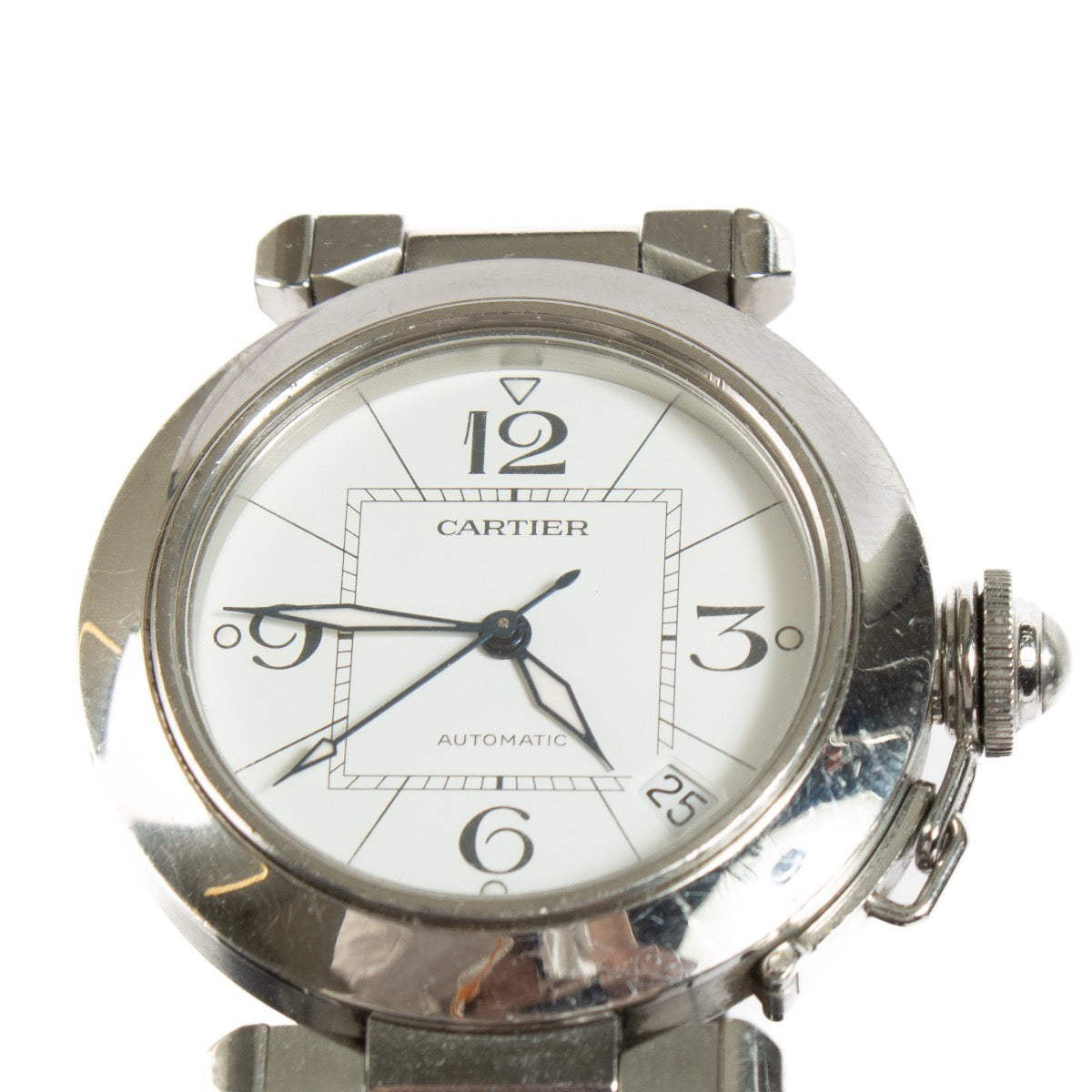 Buy authentic second hand Cartier Silver Pasha Watch 35mm at Labellov.com