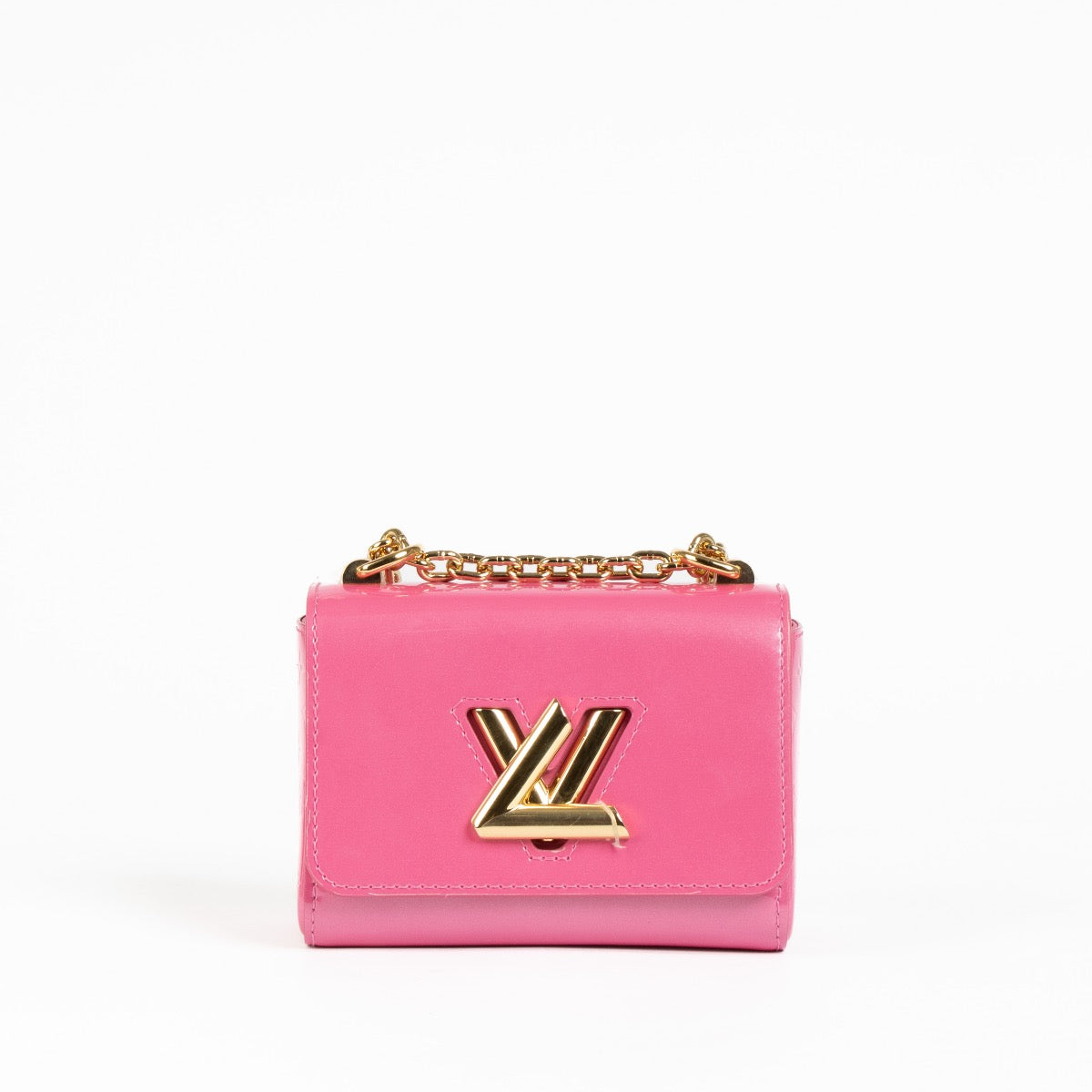 Shop this 100% authentic Louis Vuitton Pink Vernis Twist Little Bag at Labellov.com