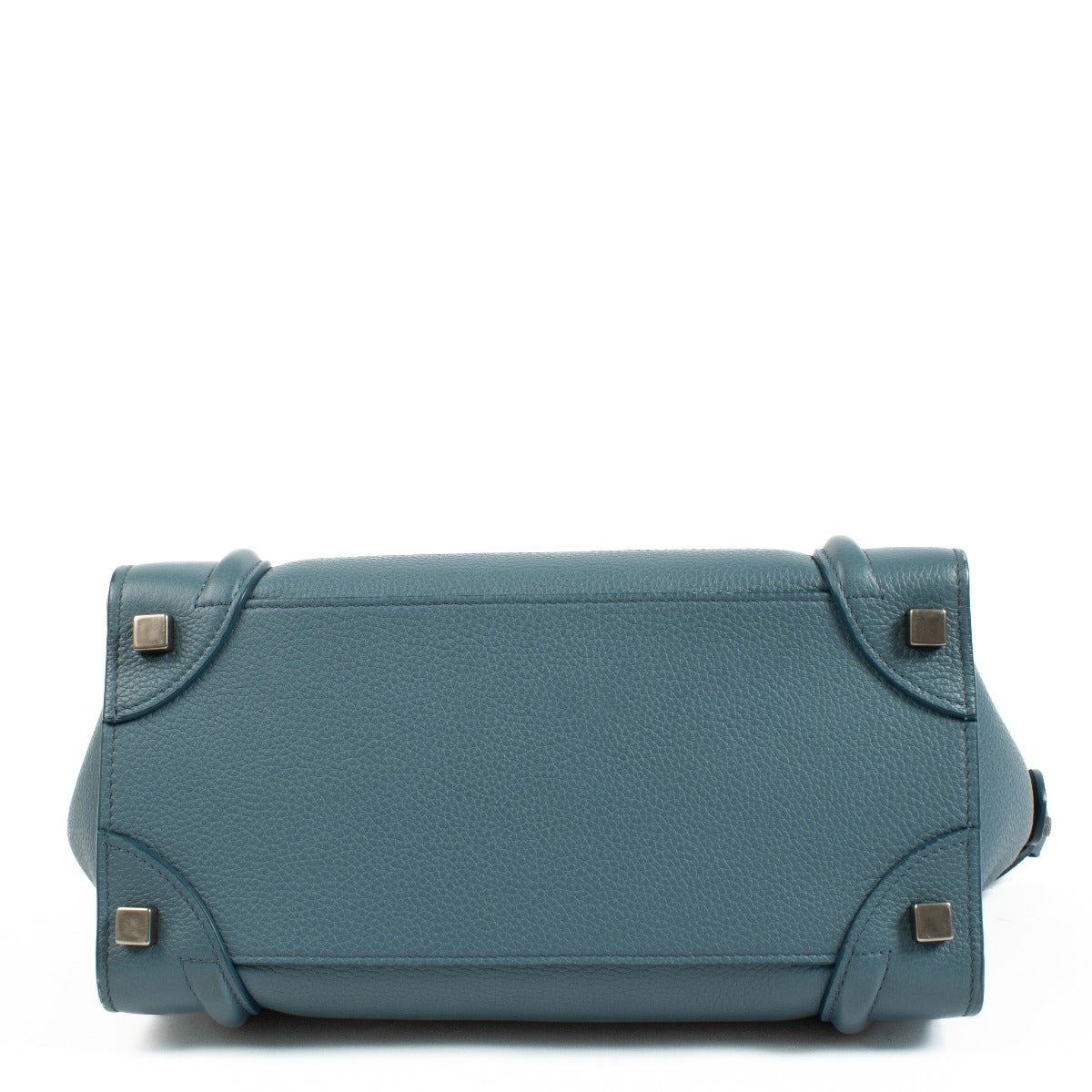 Celine Slate Drummed Calfskin Micro Luggage Bag