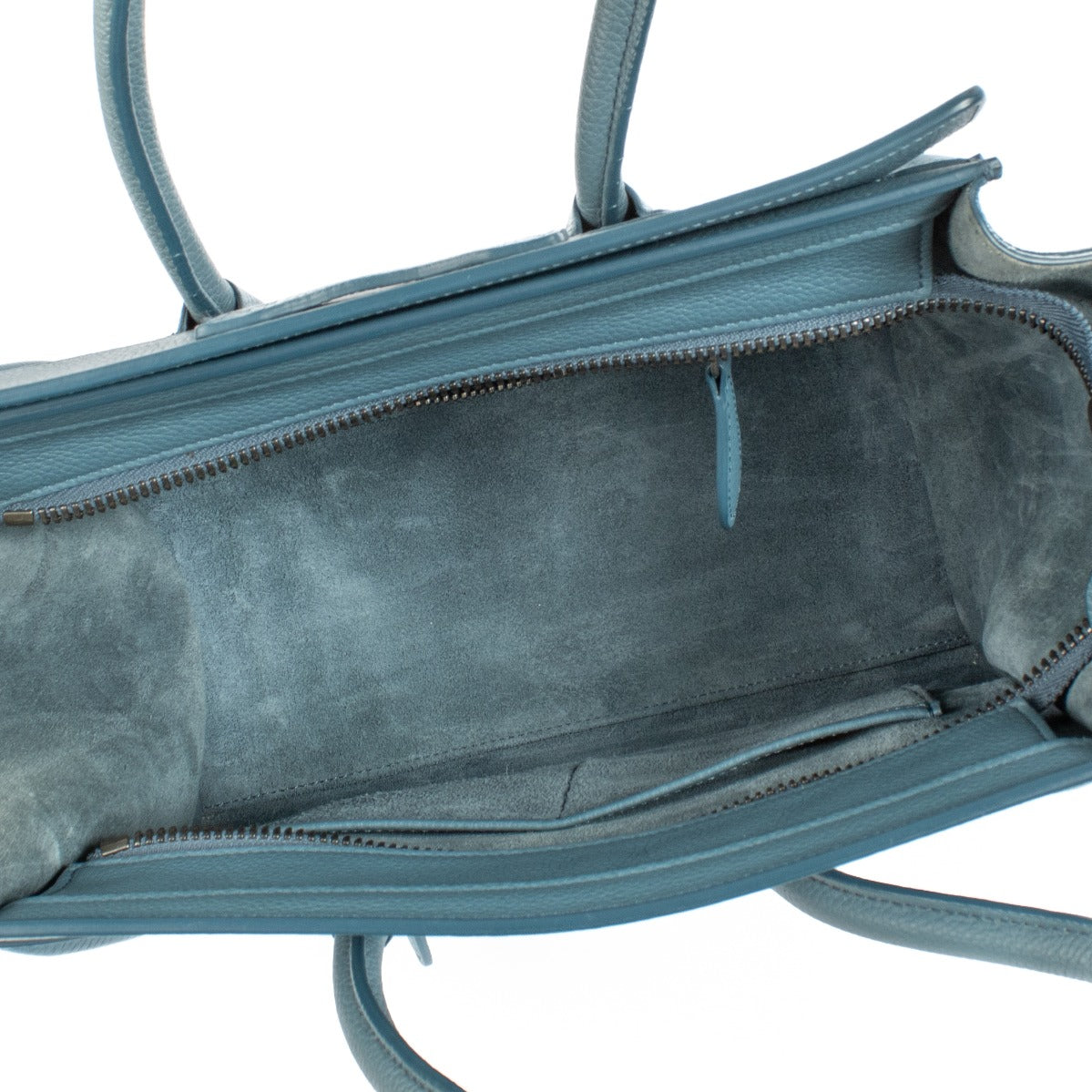 Celine Slate Drummed Calfskin Micro Luggage Bag