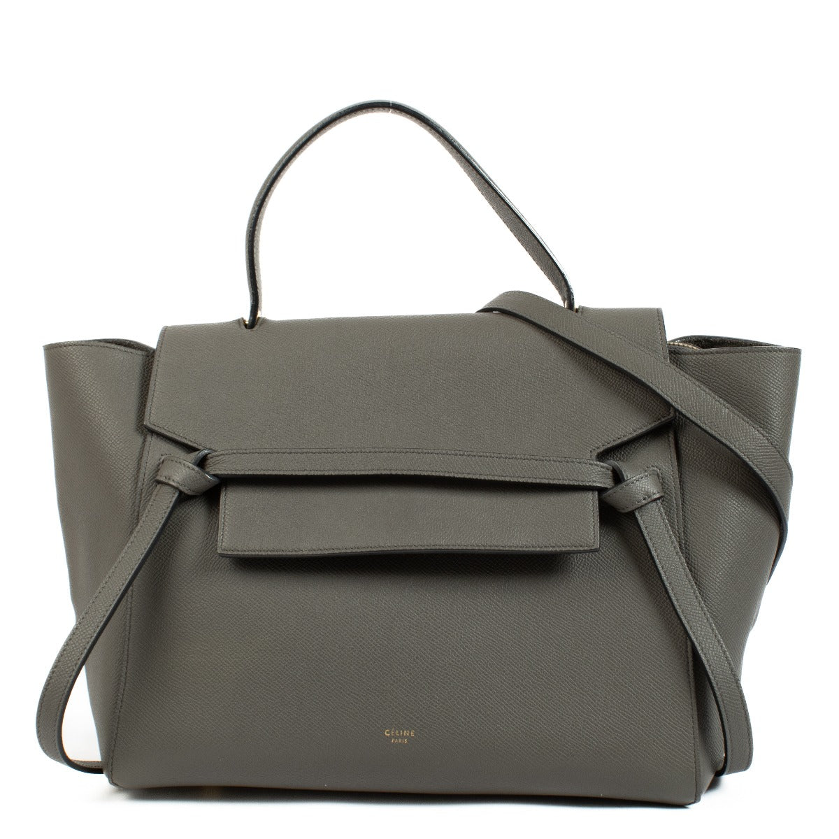 Celine Grey Leather Mini Belt Bag
