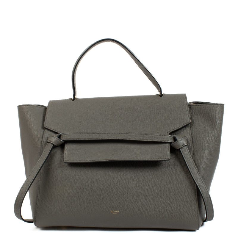 Celine Grey Leather Mini Belt Bag