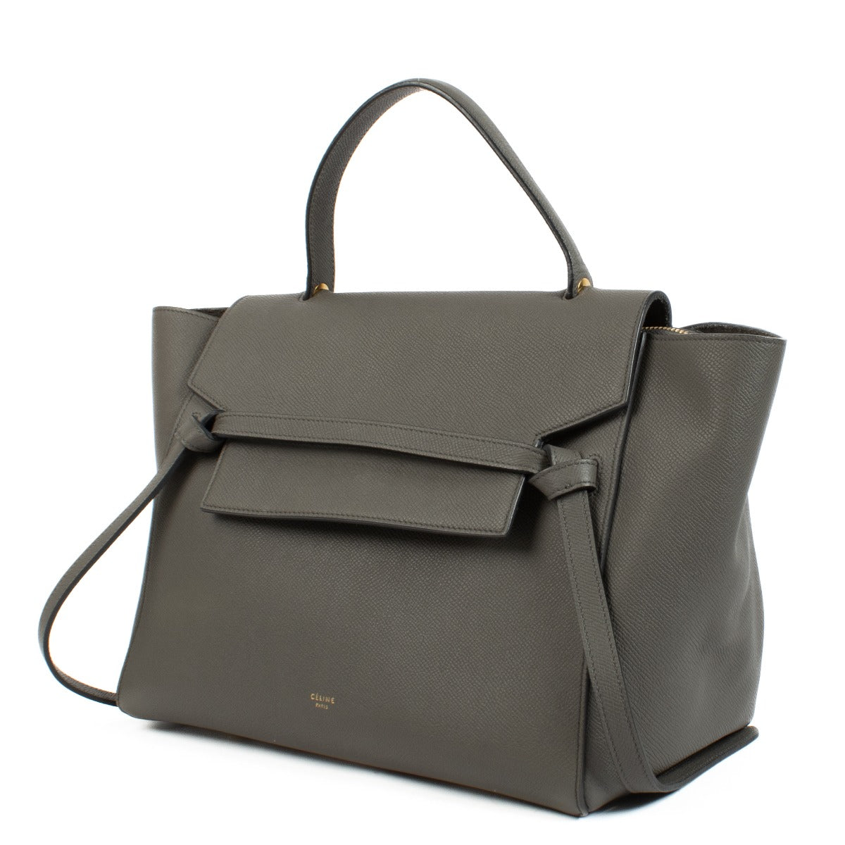 Celine Grey Leather Mini Belt Bag