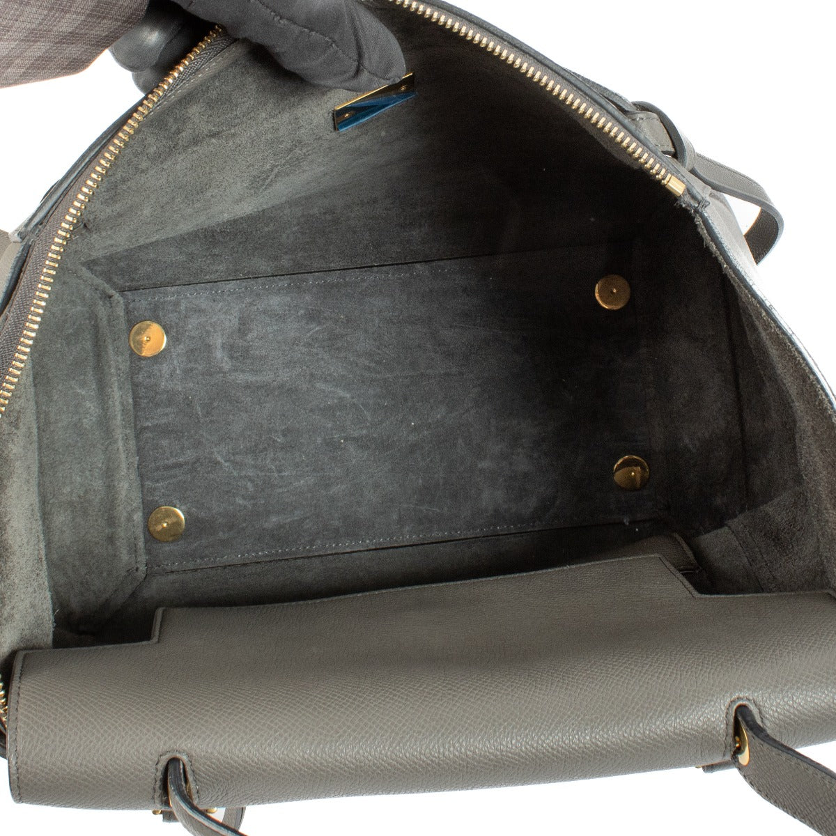 Celine Grey Leather Mini Belt Bag