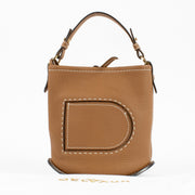 Shop safe online at Labellov in Antwerp, Brussels and Knokke this 100% authentic second hand Delvaux Vegetal Pin Surpiqué Mini Bucket