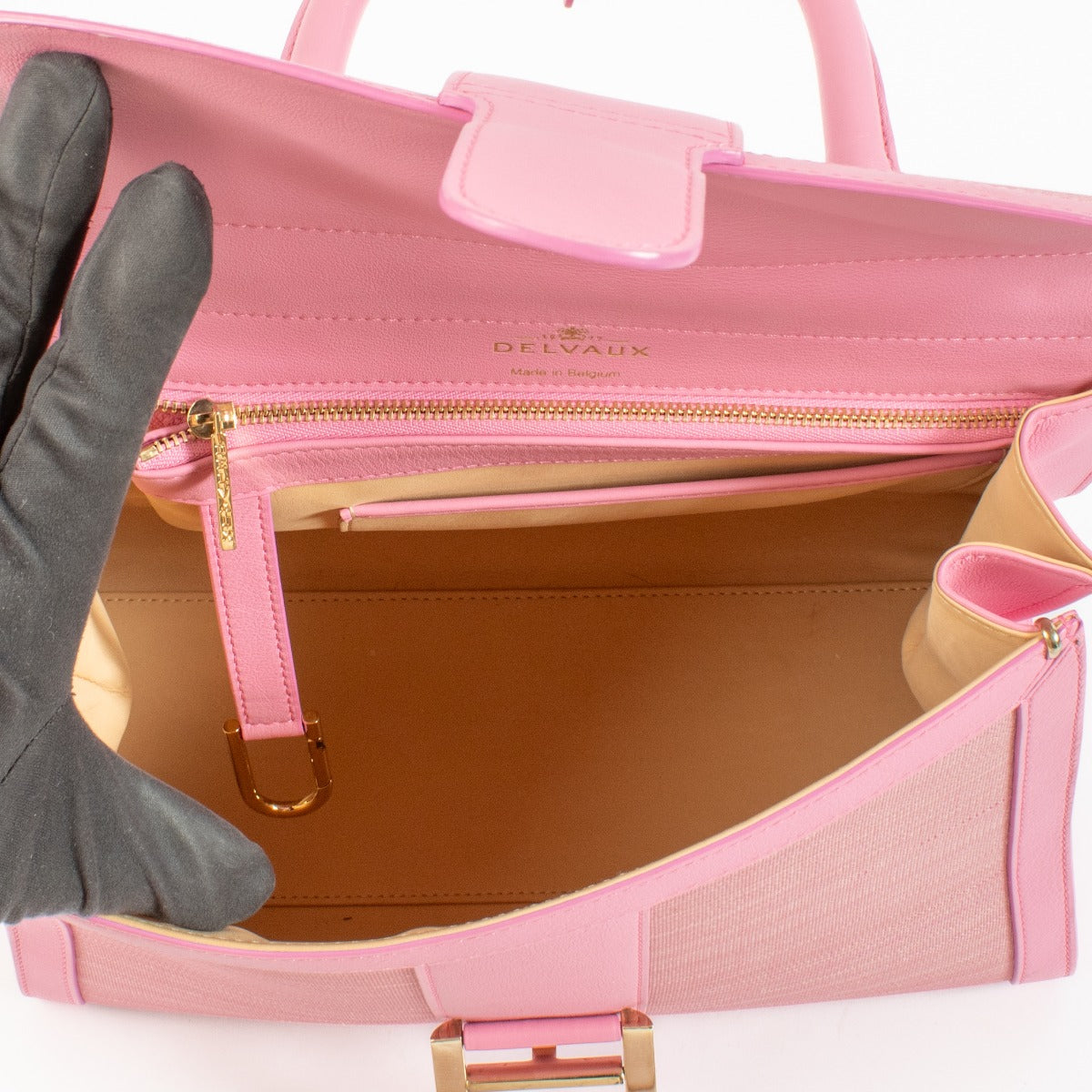 Authentic second hand Delvaux Flamingo Toile de Crin/Polo Brillant MM on Labellov.com