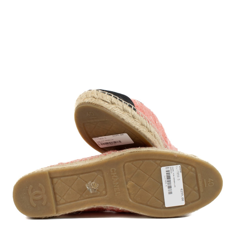 Authentic second hand Chanel Pink Espadrilles Size 40 on Labellov.com
