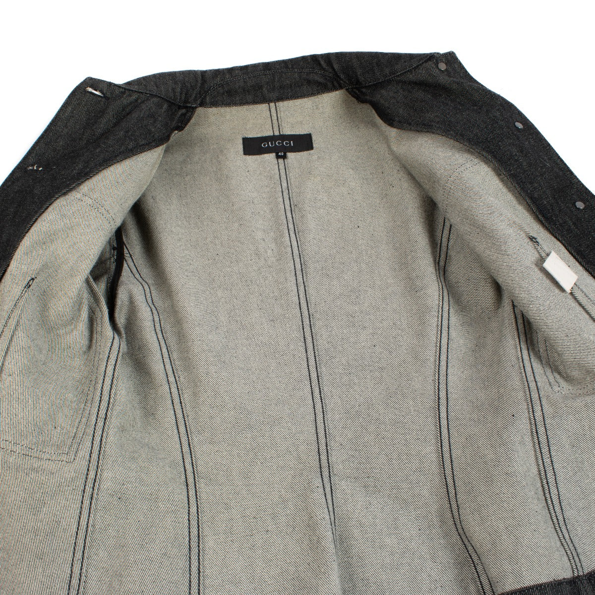 Shop 100% authentic second hand Gucci Denim Blazer Jacket on Labellov.com
